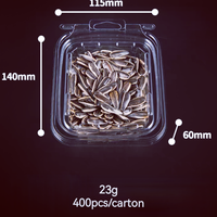Emballage de boîte à clapet en plastique végétal transparent recyclable personnalisé Récipient à salade pour animaux de compagnie avec couvercle Récipient à fruits en plastique