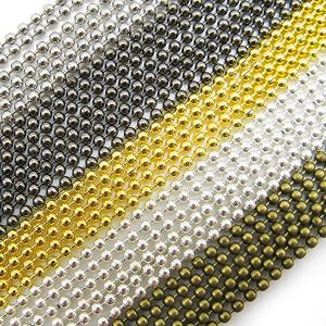 Chaîne à billes en acier inoxydable, perles blanches et argentées pour lunettes, lanière, corde, chaîne à billes - Product Image 5