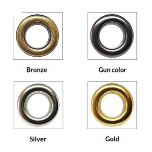 Al por mayor: Ojales de hierro, remaches huecos tipo anillo, ojales negros y hebillas para cordones de zapatos, accesorios para decoración de equipaje, ropa y manualidades - Product Image 1