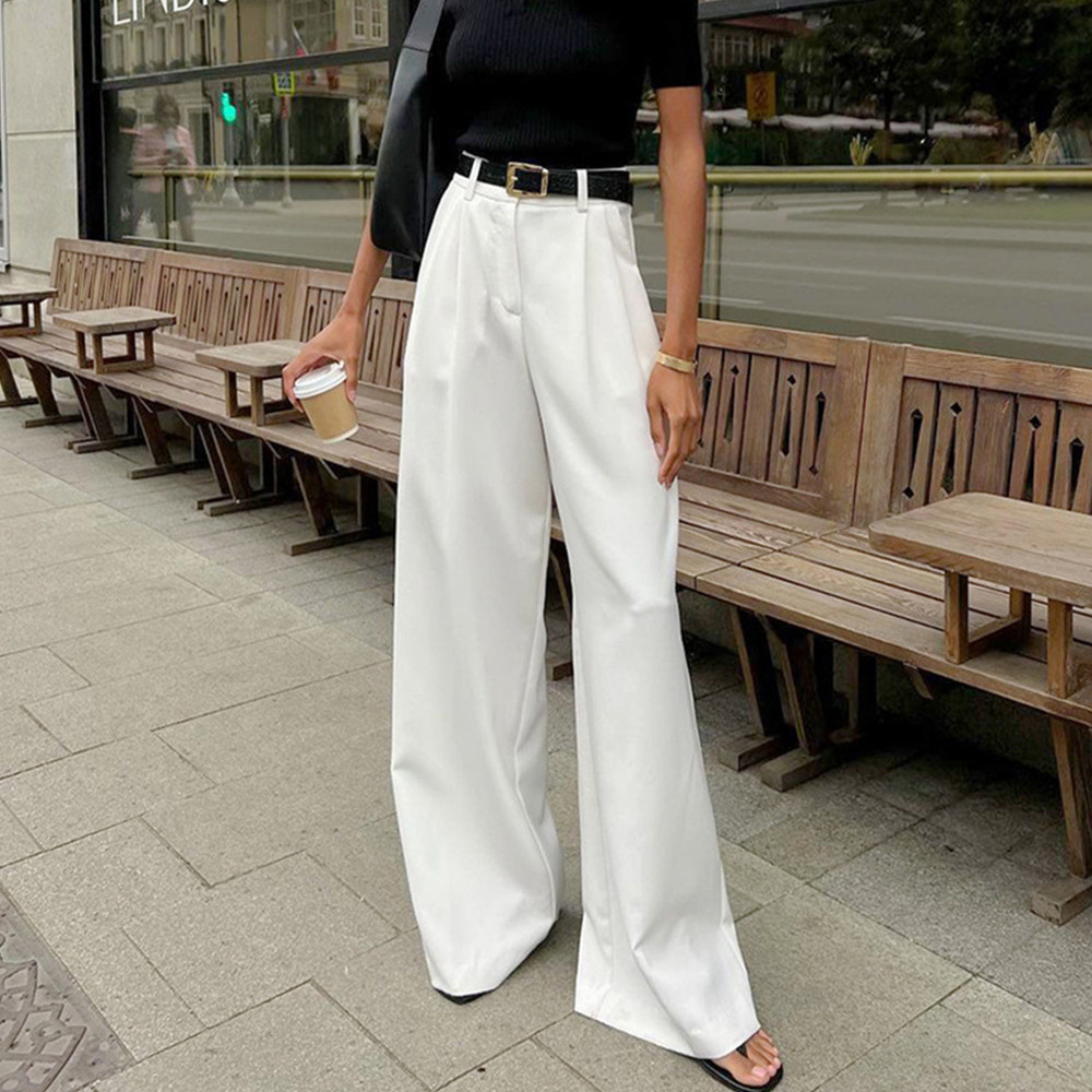 Latest Fashion White Trousers Stylish Versatile