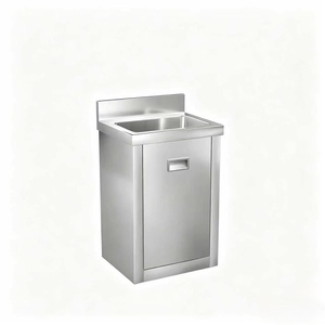Évier médical en acier inoxydable, évier d'atelier de purification sur mesure équipé d'un robinet à capteur et d'un robinet à pédale - Product Image 5