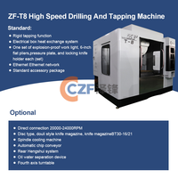 Máquina de Fresado, Taladrado y Roscado CNC de Alta Precisión Vertical ZF-T8 con Husillo Único Automático BT30 y Control Mitsubishi