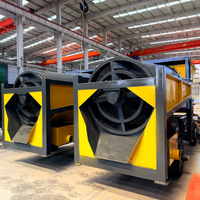 Goldwaschanlage 200 TPD Sand- und Tonerdscheider Trommelsieb-Ausrüstung Direktvertrieb aus China Erzaufbereitung