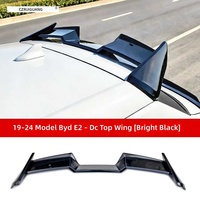 2019-2024 BYD E2 Style DC Spoiler avant à clipser (PP) (2023-2024) Diffuseur arrière Ailerons centraux supérieurs (2019-2024) Noir brillant