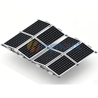 Support de montage solaire en aluminium pour toit plat, installation de panneaux photovoltaïques sans pénétration
