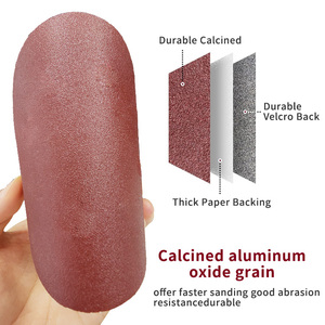 Disco abrasivo in carta vetrata di ossido di alluminio abrasivo 4.5 rotondo "5" 6 "carta vetrata levigatrice disco gancio e disco di levigatura - Product Image 3