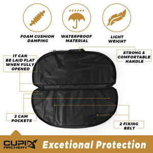 Muestra Gratuita, Nuevo Diseño OEM, Mochila Rígida para Arquería, para Arco Recurvo, Estuche para Arco de Gran Capacidad con Tubo de Plástico para Flechas - Product Image 4