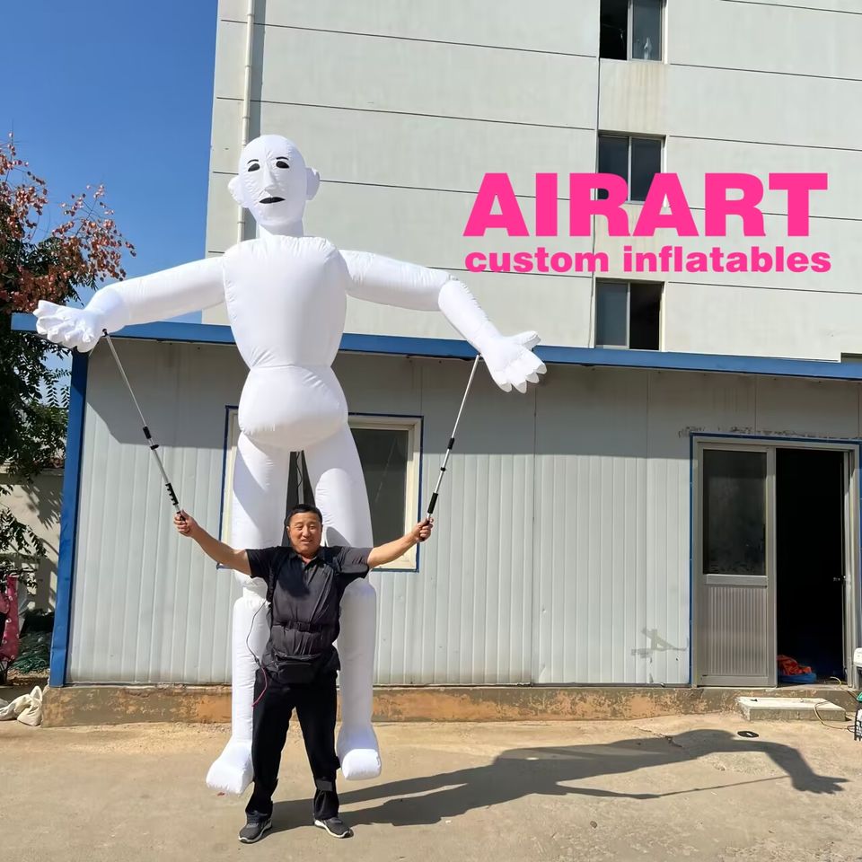 Walking Inflatable Human Costume Performance Inflatable Human Puppet ...