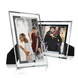 Customized Crystal Glass Double <b>Frame</b> Printed Certificate <b>Photo</b> <b>Frame</b> 6inch A4 Decorative Display <b>Photo</b> <b>Frame</b> - Product Image 1
