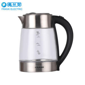 Bouilloire électrique Frank 1,7 L transparente avec contrôle de la température et arrêt automatique pour usage domestique - Product Image 1