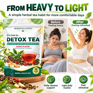 OEM Herbal Detox <b>Tea</b> Peach Flavor 20 Pyramid Bags Body Cleanse Colon Detox Flat Belly Slimming <b>Tea</b> Manufacturer - Product Image 4