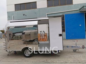 Quiosque/Trailer de Comida Móvel Comercial para Fast Food ao Ar Livre com Sorvete, <span class=keywords><strong>Waffle</strong></span> e Pizza - Product Image 3