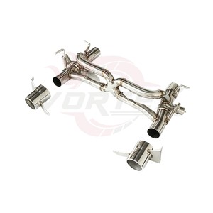 Vortex SS304 Valved Rear Muffler <b>Exhaust</b> for Ferrari 488 GTB Spider 3.9T V8 Engine X-Pipe Direct Fit - Product Image 3