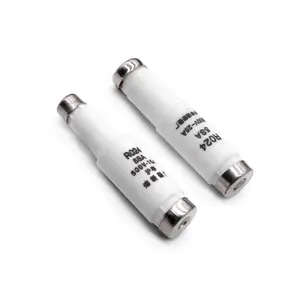 GB13539 IEC60269 Cylindrical Screw Type Ceramic Tube Fuse Link Nickel Plated Copper Cover for Semiconductor Equipment New Energy