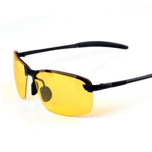 Gafas de Sol Polarizadas para Hombre con Logotipo Personalizado, Gafas de Visión Nocturna con Lentes Amarillas Antideslumbrantes para Conducir de Noche - Product Image 3