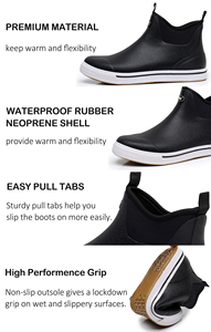Botas <span class=keywords><strong>de</strong></span> cubierta para hombre, impermeables, aisladas, antideslizantes, <span class=keywords><strong>de</strong></span> caucho, para <span class=keywords><strong>pesca</strong></span>, navegación, vela y trabajo marino - Product Image 3