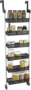 Moderno sei ripiani sopra la porta scarpe varie appeso bagno organizzatore doccia Rack ripiano con gancio - Product Image 5