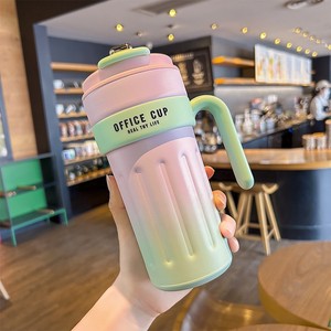 smart stainless steel mug 15oz 450ml LED gradient style temperature display with lid smart temperature smart mug - Product Image 5