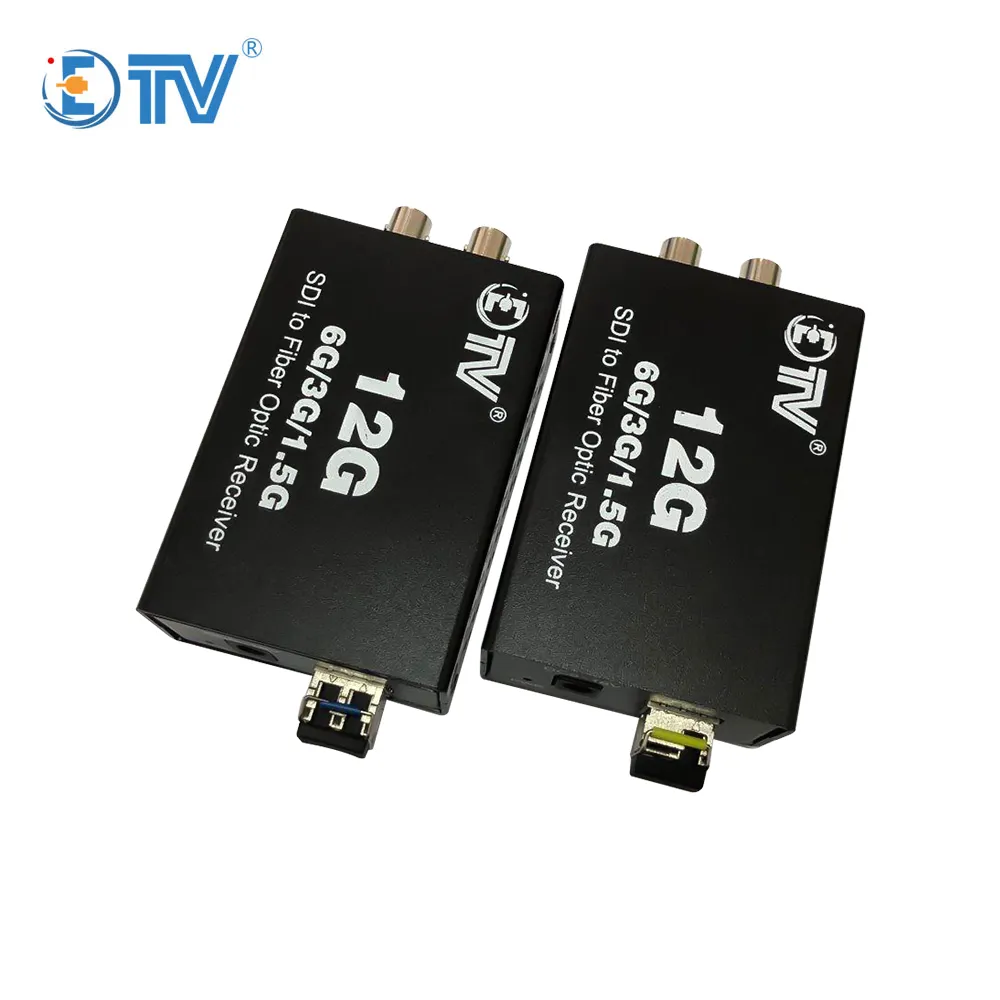 ETV 12G SDI Glasfaser Extender SDI Video Audio Glasfaser Sender Empfänger