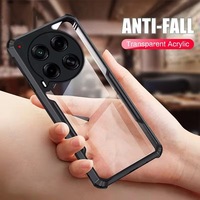 Étui de téléphone portable en acrylique haute transparence antichoc pour Tecno Camon 50 40 30 20 Pro Spark 50 Pova 7 Housse de téléphone anti-chute