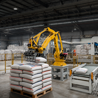 Moteur de boîte de vitesses pour machine de palettisation robotisée automatique pour sacs, cartons, boîtes, contrôle PLC, haute capacité 800 fois/heure, personnalisé