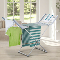 Vente flash : Séchoir à linge de balcon pratique avec bouton marche/arrêt, séchoir à linge chauffant pour usage domestique