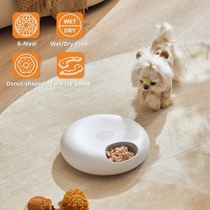 เครื่องให้อาหารสัตว์เลี้ยงอัตโนมัติแบบเปียกและแห้ง 6 มื้อ รุ่น Custom Smart ควบคุมผ่านแอพ WIFI ชาร์จด้วย Type-C ป้องกันการติดขัด สำหรับแมวและสุนัข - Product Image 2