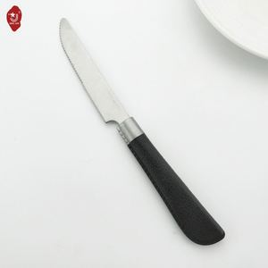 Classic Reusable Stainless Steel Cutlery Black <b>Plastic</b> Handle Stainless Steel Cutlery <b>Set</b> - Product Image 3