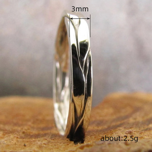 Q937 <b>Silver</b> <b>Wedding</b> <b>Band</b> Minimalist Unisex Ring For <b>Wedding</b> Occasion Fine Jewelry - Product Image 4