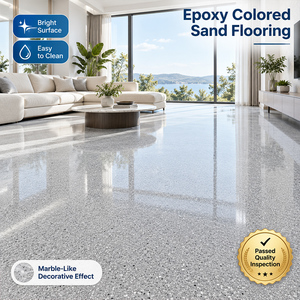 Pintura Epóxica para Pisos Autonivelante con Arena de Color, Decorativa, Impermeable y Antideslizante para Baño, Terraza y Garaje - Product Image 1