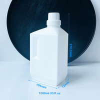 Bouteilles de détergent à lessive blanc 550ml 800ml 1L-Bouteilles en plastique HDPE pour lavage liquide nettoyant conteneur d'emballage personnalisé