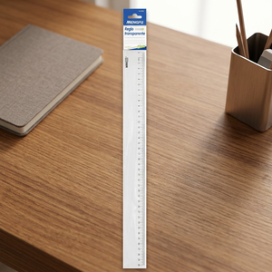 Mengfu M-0080 Righello Flessibile Pieghevole Trasparente in Plastica 40CM per Scuola e Ufficio, in Acciaio, Metallo, PVC, Durevole, Prodotto in Cina - Product Image 3