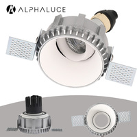 Luz Led empotrada Alpha Lighting, Downlight Led sin recorte profundo