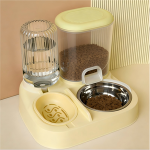 <strong>Hot</strong> Sale 2-in-1 Smart LCD Automatic Stainless Steel Pet Food and Water Dispenser Feeding <strong>Bowl</strong> &amp; Drinking Bottle for Cats <strong>Dogs</strong> - Product Image 1