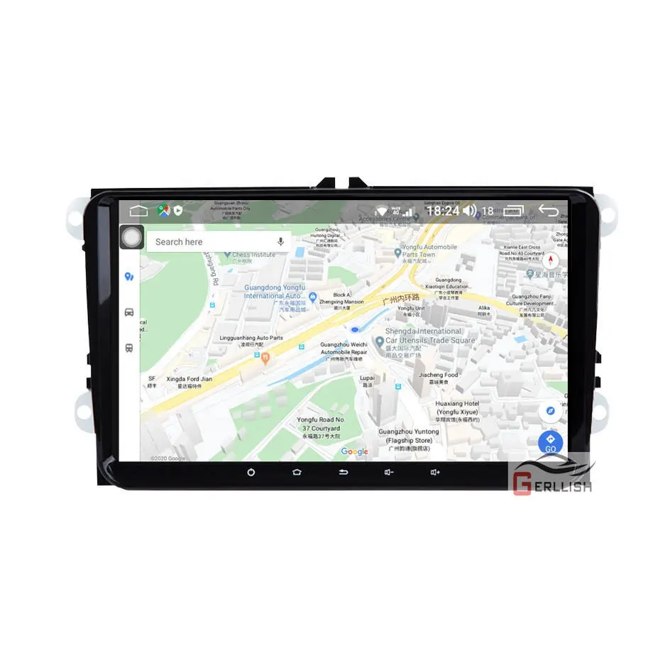 Gerllish 9 "Android araç radyo multimedya DVD OYNATICI VW Golf/Polo için/Tiguan/Passat/b7/b6/koltuk/leon/Skoda Octavia GPS navigasyon