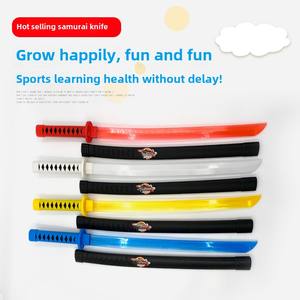 Accessoires d'Halloween, armes de <span class=keywords><strong>ninja</strong></span> japonais, épées de samouraï, effets mixtes colorés à 4 couleurs, jeux de rôle pour enfants - Product Image 2