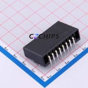 HC-3810-8AW-05 Wire-to-Board Pin Header Bent Lead Through Hole,P=3.81mm Connector 1x8P 3.81mm Right Angle Insert 8P - Product Image 2