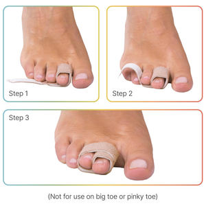 Correcteur d'orteils <span class=keywords><strong>en</strong></span> <span class=keywords><strong>marteau</strong></span> <span class=keywords><strong>pour</strong></span> femmes et hommes, enveloppes <span class=keywords><strong>en</strong></span> tissu réutilisables <span class=keywords><strong>pour</strong></span> orteils cassés, attelle d'<span class=keywords><strong>orteil</strong></span> rembourrée <span class=keywords><strong>pour</strong></span> <span class=keywords><strong>protection</strong></span> (marron) - Product Image 3
