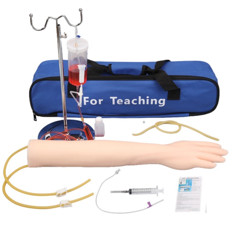Iv Artificial Skin Injection Hand Puncture Simulator Kit For School Medical Science Training Teaching Venipuncture Arm Model