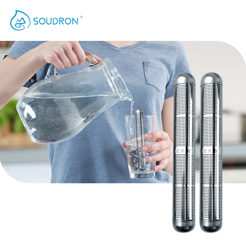 SOUDRON vente en gros Ph 9.5 augmenter ioniseur filtre à eau minérale alcaline hydrogène bâton d'eau