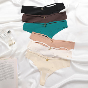 Wholesale Seamless Sport Thongs Back <strong>V</strong> <strong>String</strong> Hot Sale Women's Transparent Panties Underwear Women - Product Image 1