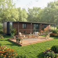 FLKT Maison préfabriquée à assemblage rapide et économique, conteneurs préfabriqués extensibles de 20 et 40 pieds, maison mobile pliable moderne, bureau