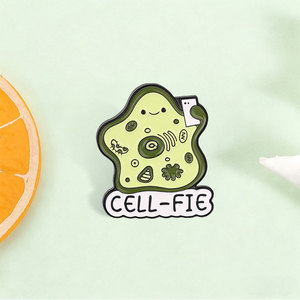 Pin de esmalte personalizado con diseño de célula, insignia metálica de biología, pin de solapa con juego de palabras científico, regalo de joyería para estudiantes y profesores - Product Image 3