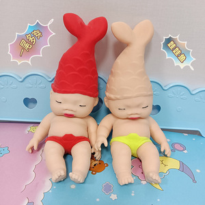 Soft TPR Squeeze Baby <b>Doll</b> Toy with Sand Filling for Kids Pretend <b>Play</b> Stress Relief Sensory Fun Cute Nursery Gift - Product Image 5