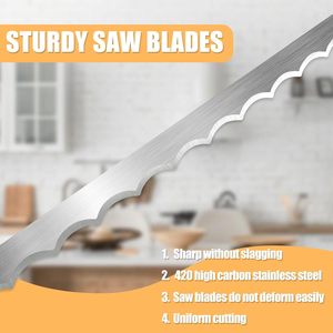 Cuchillos Utensilios de <span class=keywords><strong>cocina</strong></span> para el hogar Cortador de pan tostado Premium Ventas al por mayor 16 "Rebanador de <span class=keywords><strong>cuchillo</strong></span> de lazo de pan de masa fermentada de madera para pan - Product Image 4
