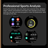 Reloj inteligente Eraysun 2 en 1 con auriculares TWS 1,43 HD pantalla HiFi sonido altavoz rastreador música deportes NFC hombre Smartwatch para hombres