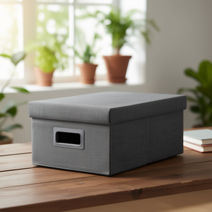 Foldable Space Saving <b>Box</b> (38x29x17cm) Dark <b>Grey</b> SNH 003 - Product Image 3