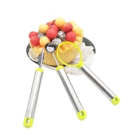 Product 3 Stuks Keuken Fruit Snijwerk Gereedschapsset Roestvrij Graven Fruit Kit Met Roestvrijstalen Handvat