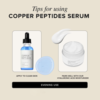Sérum Personnalisé Bio GHK-Cu Végétalien aux Peptides de Cuivre et Acide Hyaluronique Anti-Âge Raffermissant Réparateur 100ml Visage OEM