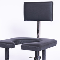 GREENEE Chaise de positionnement unique en métal avec entrée transparente, équipement BDSM, jouets sexuels